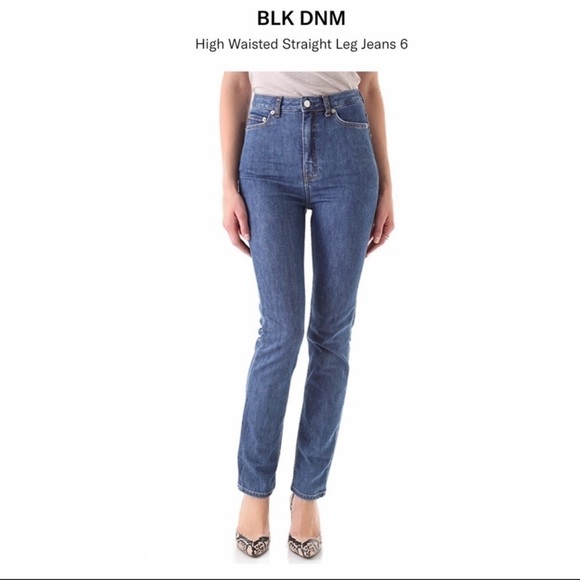 BLK DNM Spring Blue High Waisted Denim Jeans 26 - Picture 1 of 7